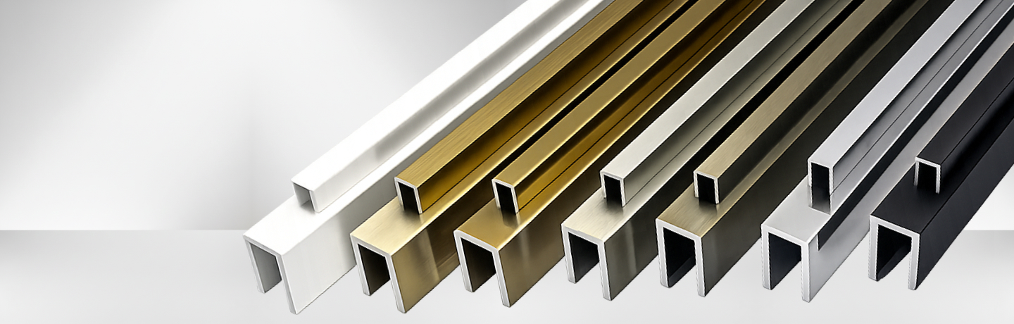  П-образный профиль: для стекла и зеркал 